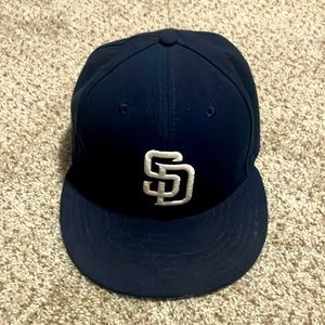 Navy Blue San Diego Padres hat, NewEra MLB size 7 1/2